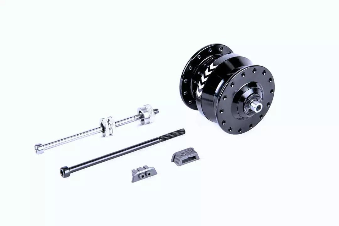 Brompton Shutter Precision SV-8 Dynamo Front Hub Only Wheels, Rims & Hubs 2 Brompton Shutter Precision SV-8 Dynamo Front Hub Only Wheels, Rims & Hubs