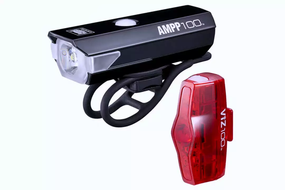 Cateye AMPP 100 / VIZ 100 Bike Light Set Cycling Essentials 1 Cateye AMPP 100 / VIZ 100 Bike Light Set Cycling Essentials